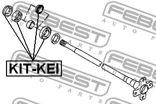 Купить запчасть FEBEST - KITKEI 