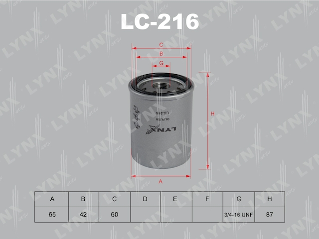 Купить запчасть LYNX - LC216 